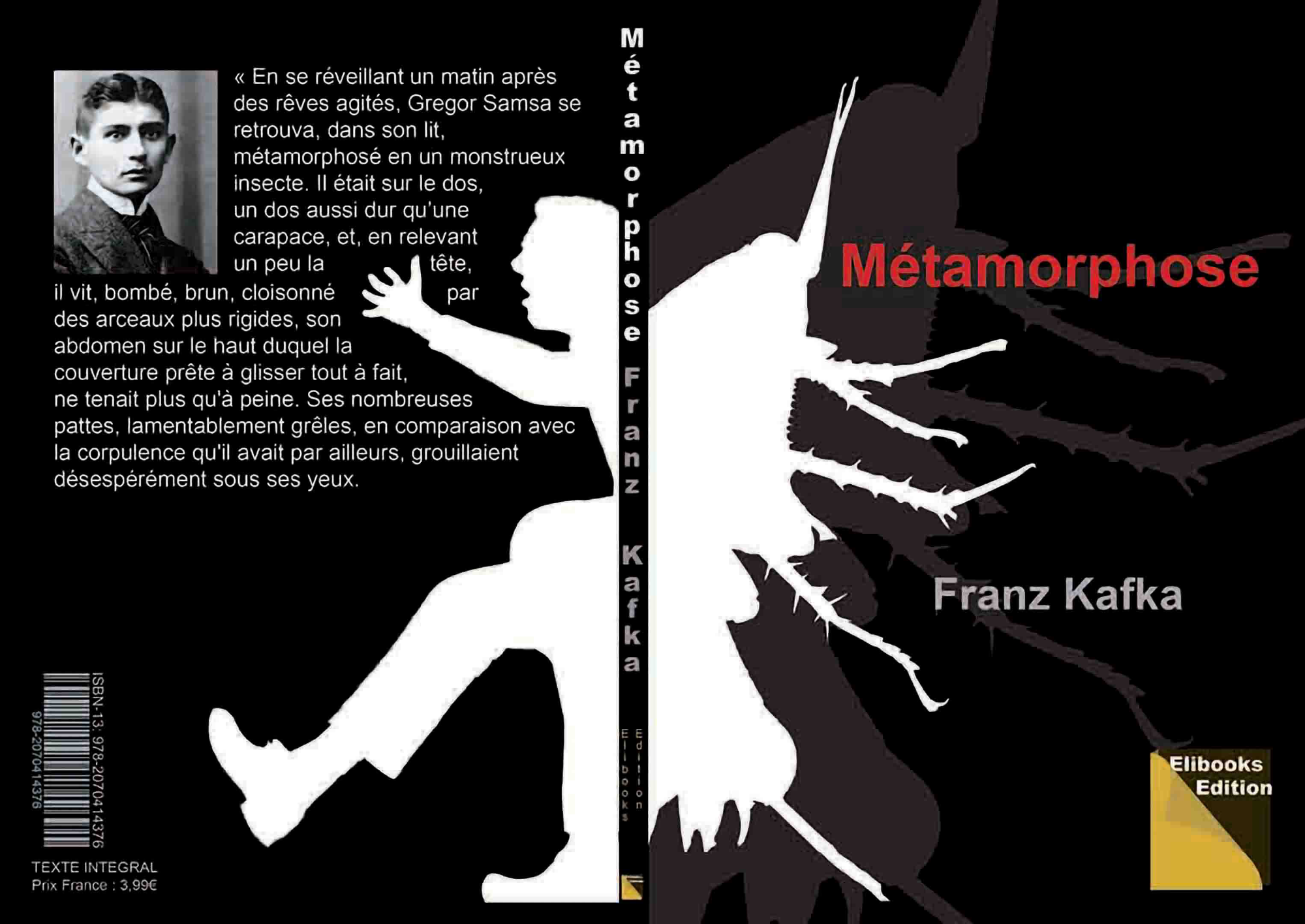 La Métamorphose - Franz Kafka - Couverture