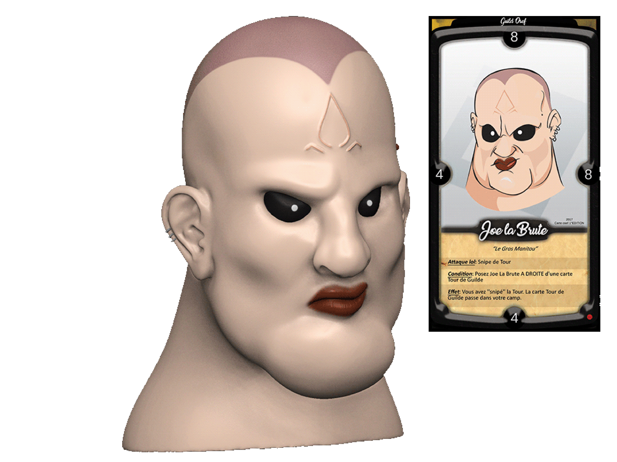 Sculpture 3D - Joe la Brute