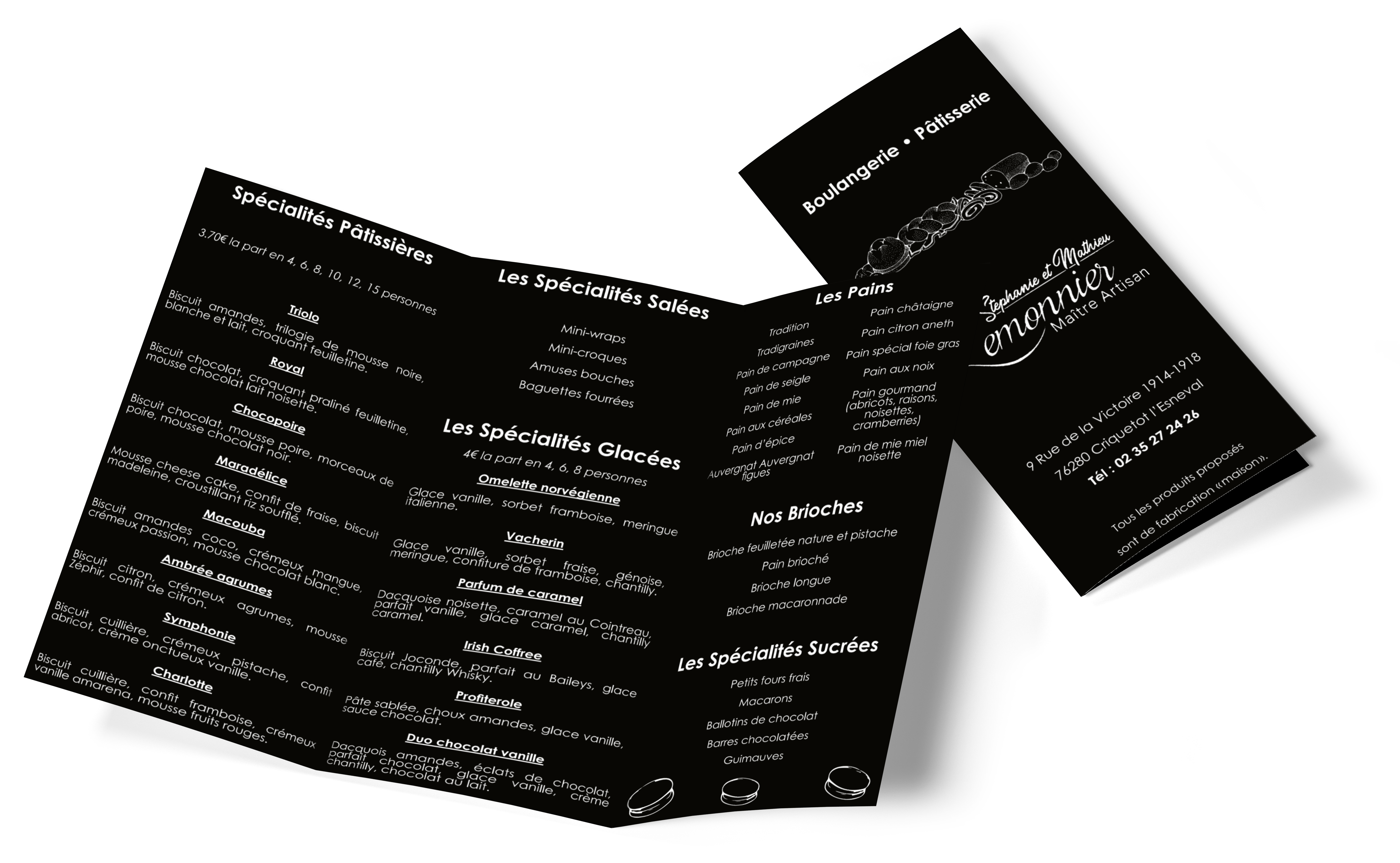 Menus de Noël - Boulangerie - Pâtisserie Lemonnier