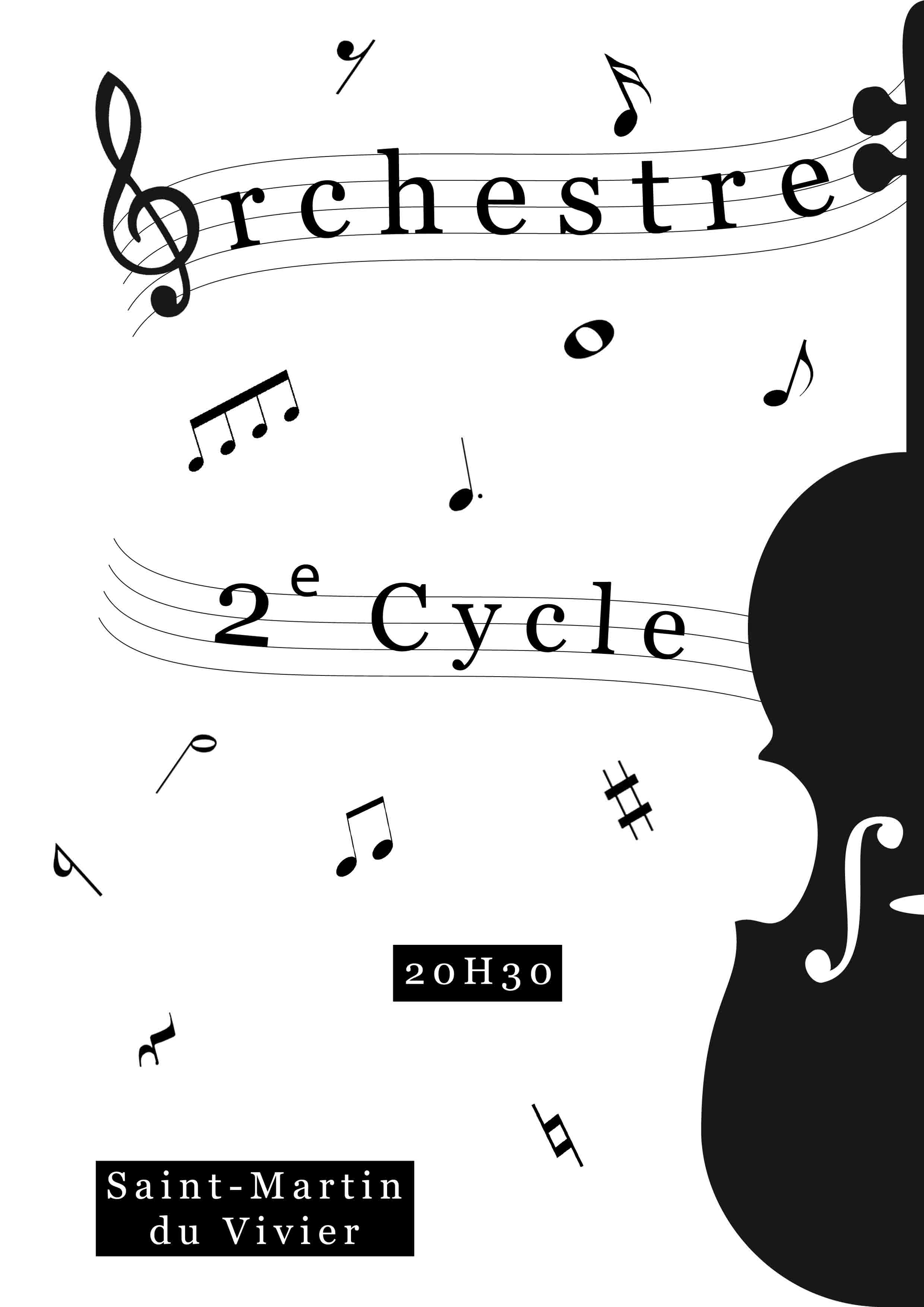 • Affiche Concert Orchestre II°Cycle •